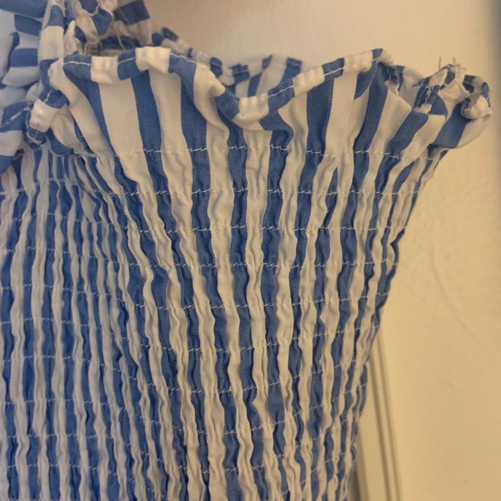 RARE! Hill House Home Ellie Nap Dress in Blueberry Stripe Size S - Picture 5 of 5